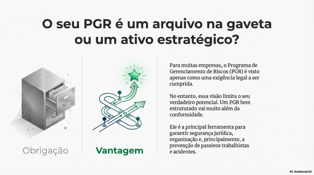 assessoria em PGR e gestão de riscos ocupacionais