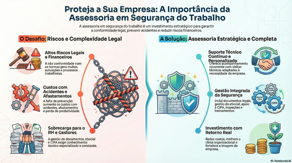 assessoria em segurança do trabalho com acompanhamento técnico contínuo