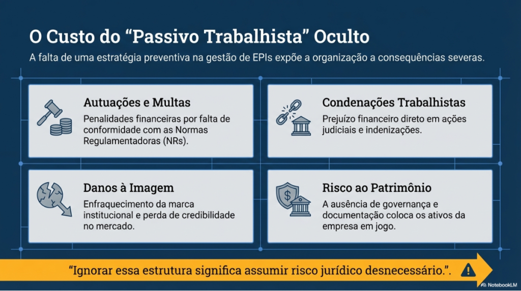 o custo do passivo trabalhista ao não gerir os EPIs